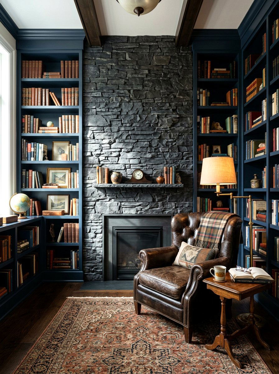 Slate Stone Accent Wall - 30 stone accent wall ideas