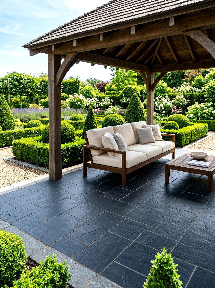 Slate Tile Gazebo Floor - 30 gazebo floor ideas