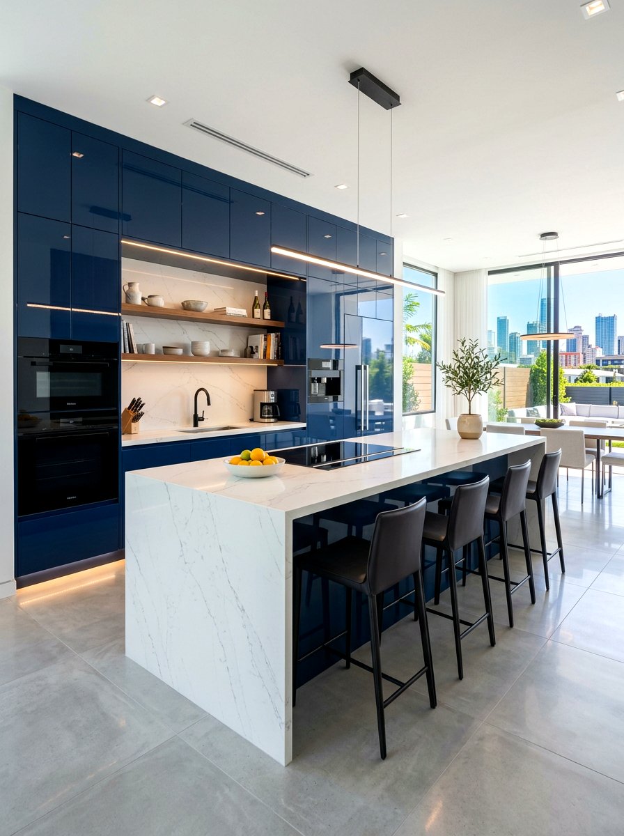 Sleek Contemporary Kitchen - 30 collected kitchen aesthetic ideas