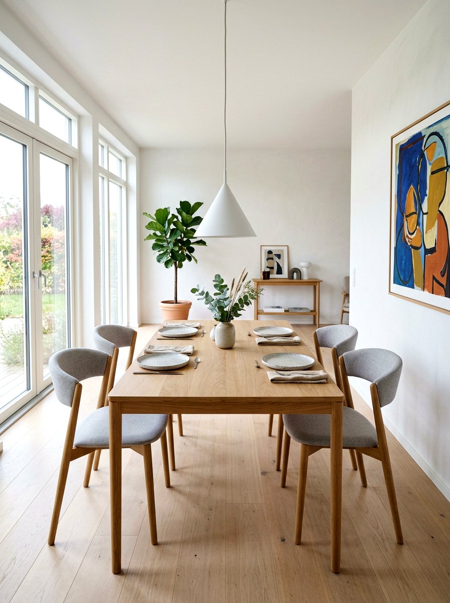 Sleek Dining Set - 30 Scandinavian home ideas