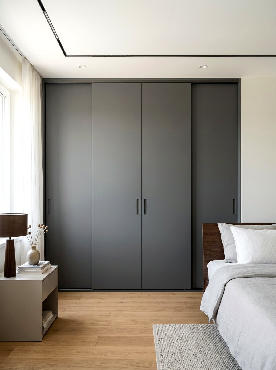 Sleek Sliding Door Closet - 30 capsule wardrobe closet ideas