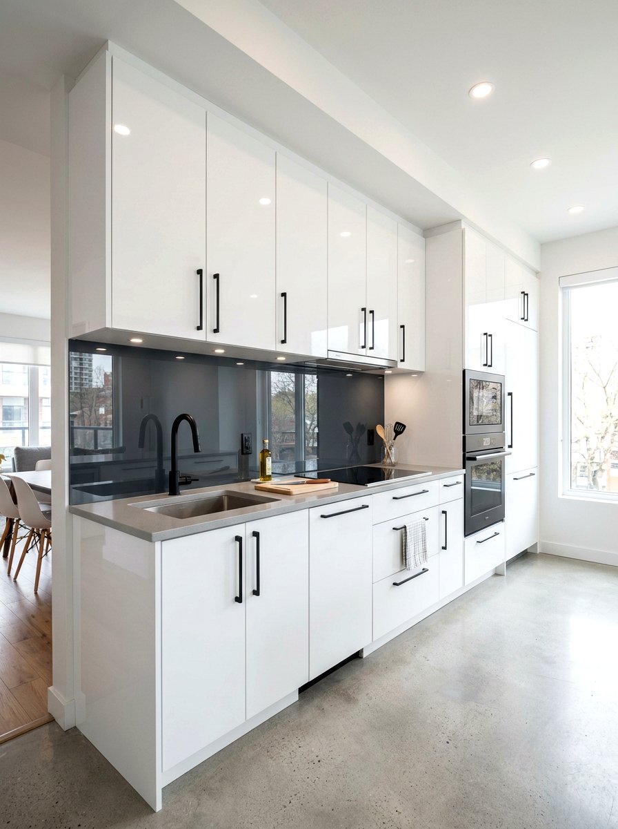 Sleek modern rental kitchen - 30 rental kitchen glow up ideas