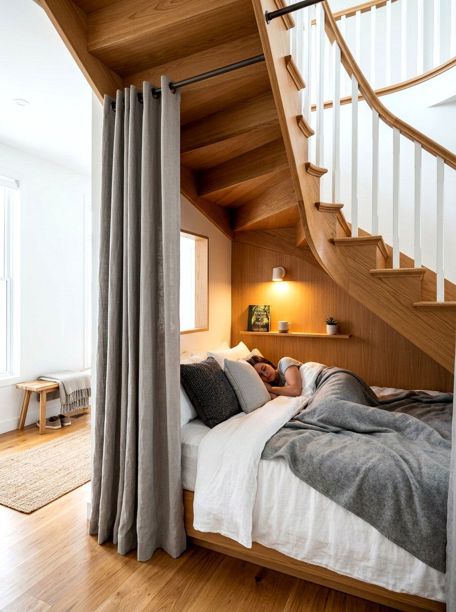 Sleeping Pod Under Stairs - 30 staircase nook ideas