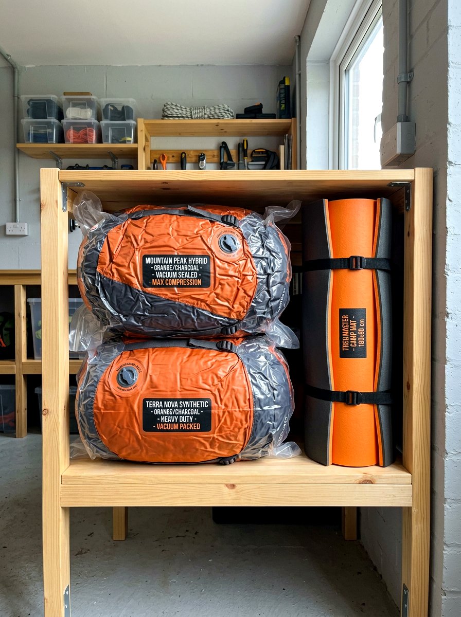 Sleeping bag storage - 30 vacuum storage ideas