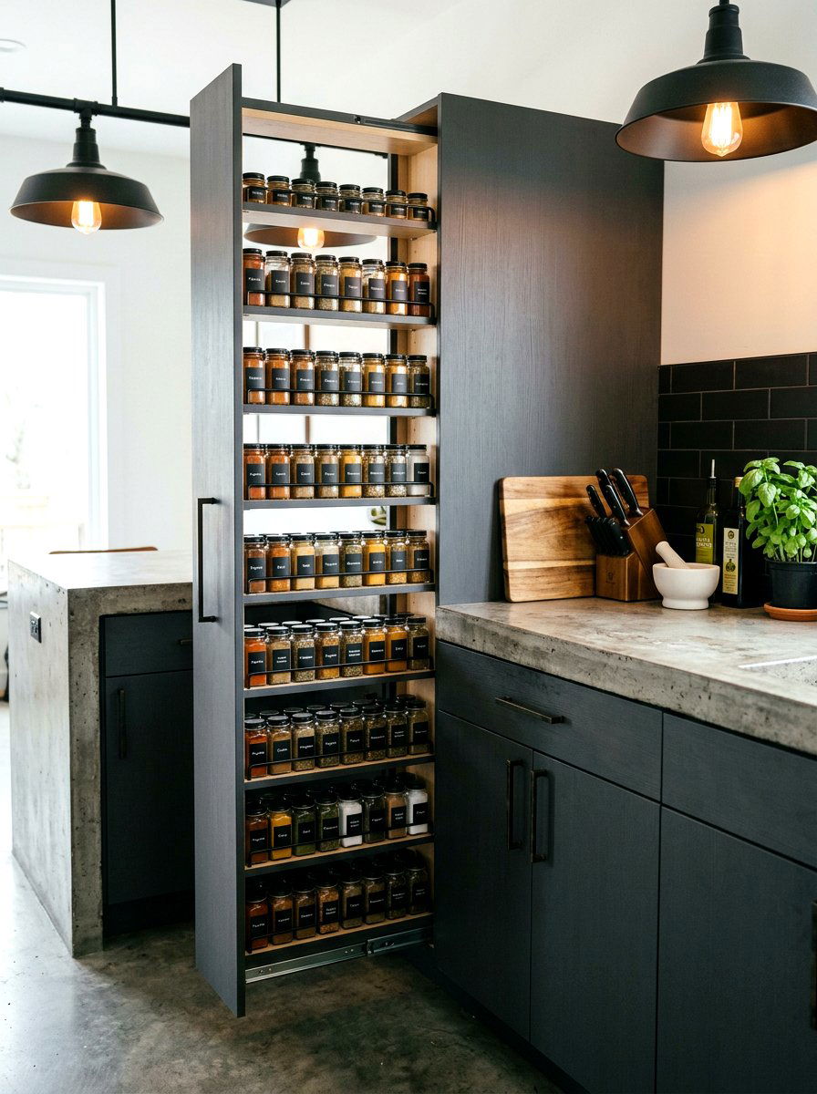 Slide Out Corner Spice Rack - 30 kitchen corner cabinet ideas