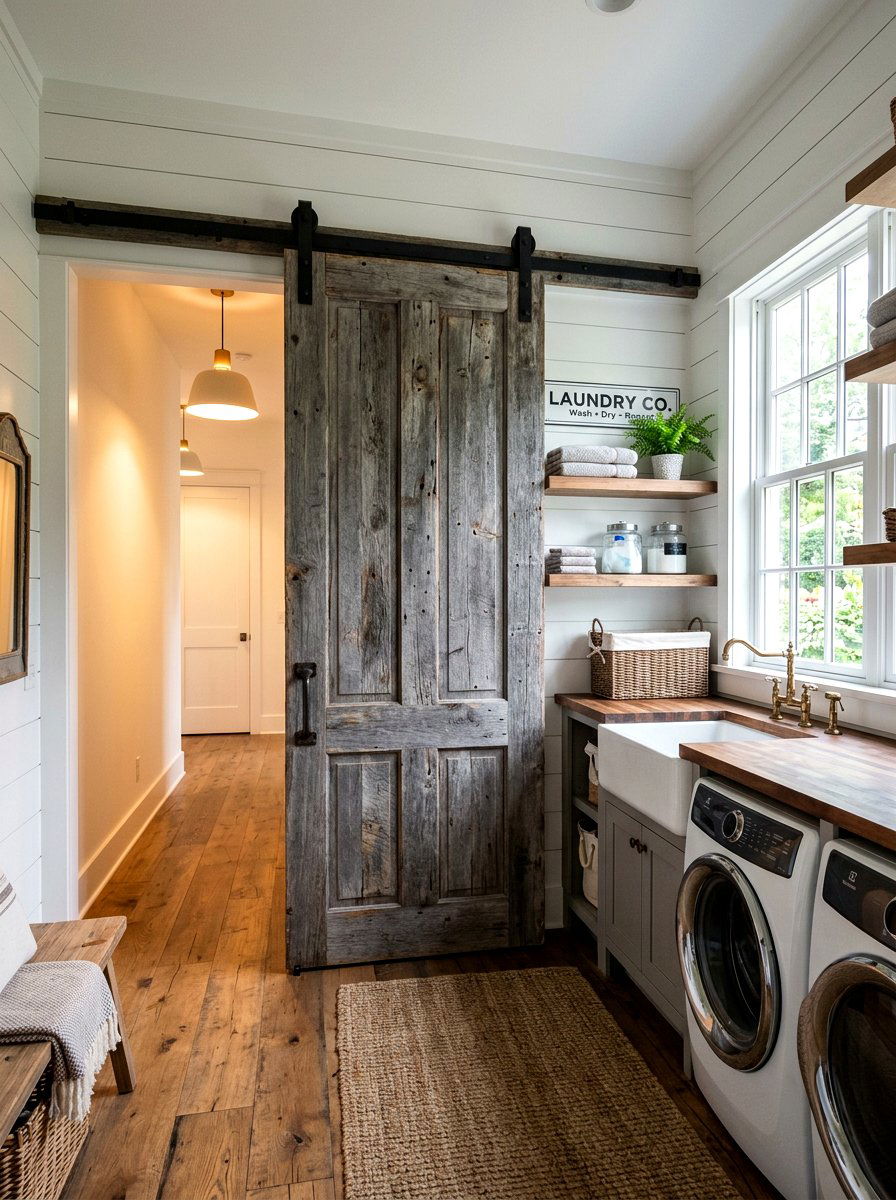 Sliding Barn Door - 30 room divider ideas