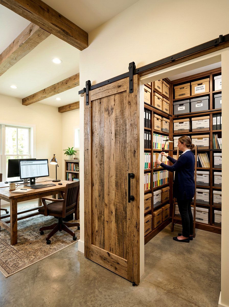 Sliding Barn Door Archive - 30 archive room office ideas