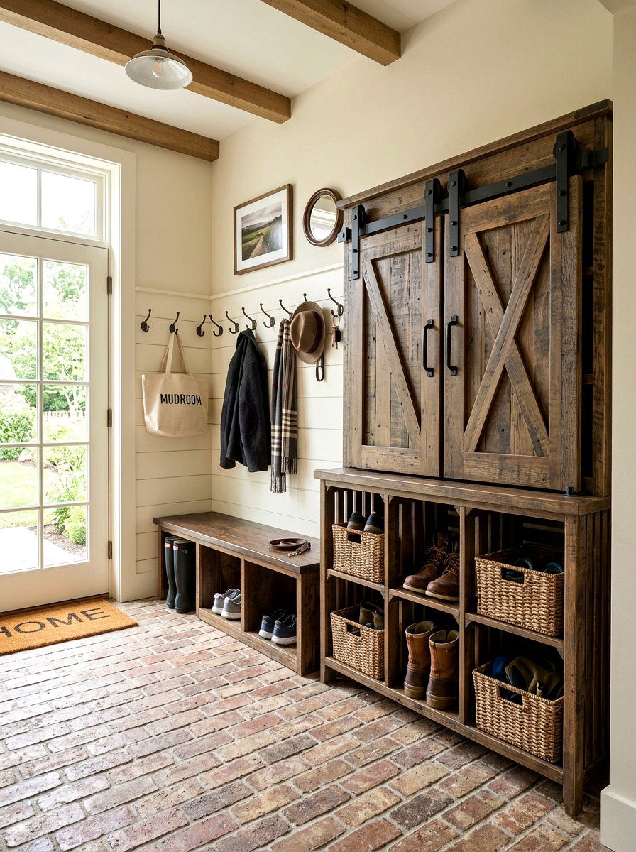Sliding Barn Door Crate - 30 indoor dog crate ideas