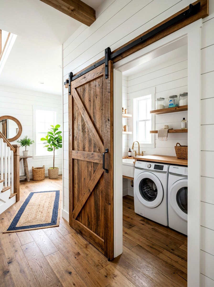 Sliding Barn Door Divider - 30 partial wall room divider ideas