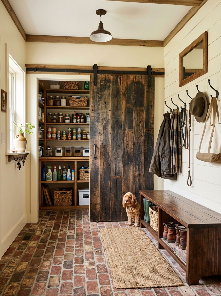Sliding Barn Door Utility Cover - 30 utility area screen ideas