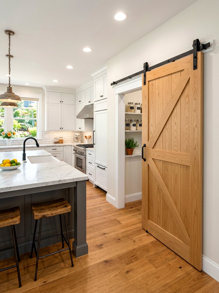Sliding Barn Pantry Door - 30 pantry door ideas