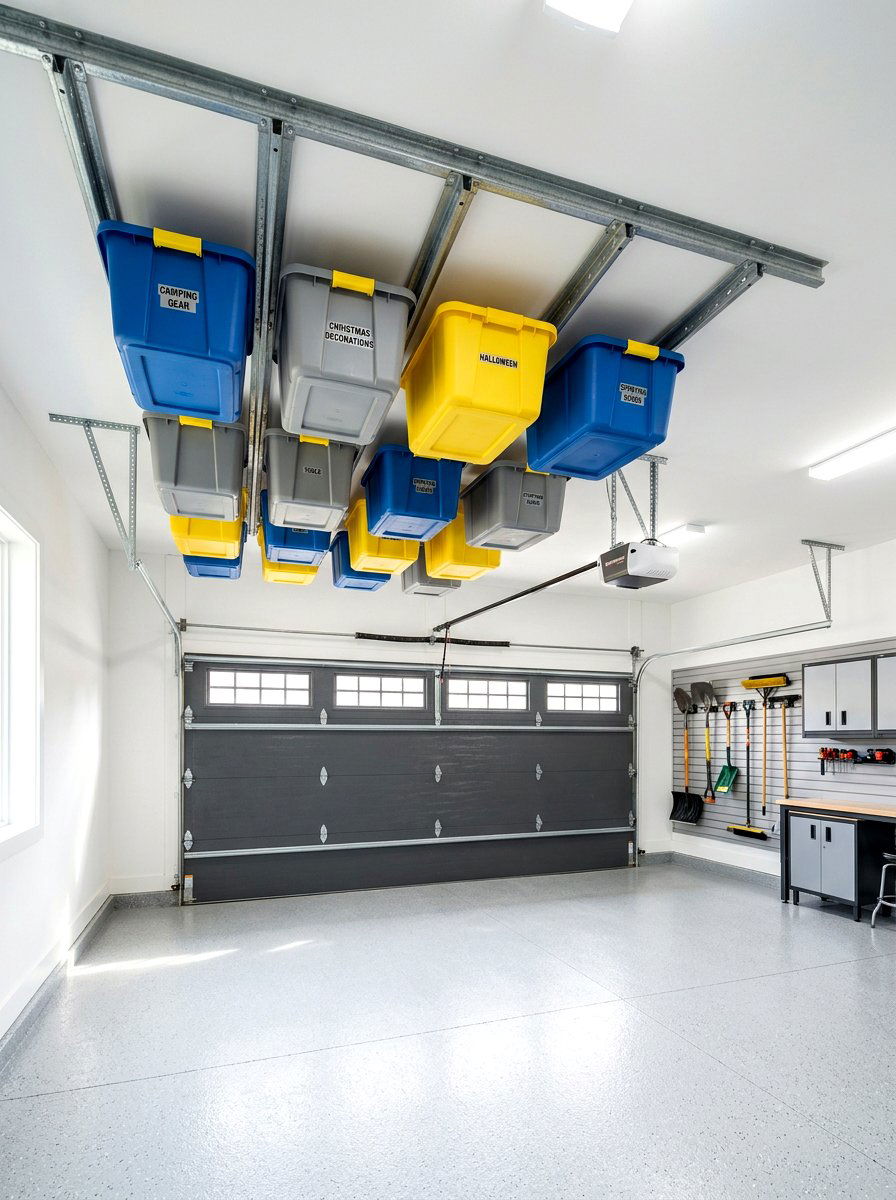Sliding Bin Systems - 30 garage organization ideas