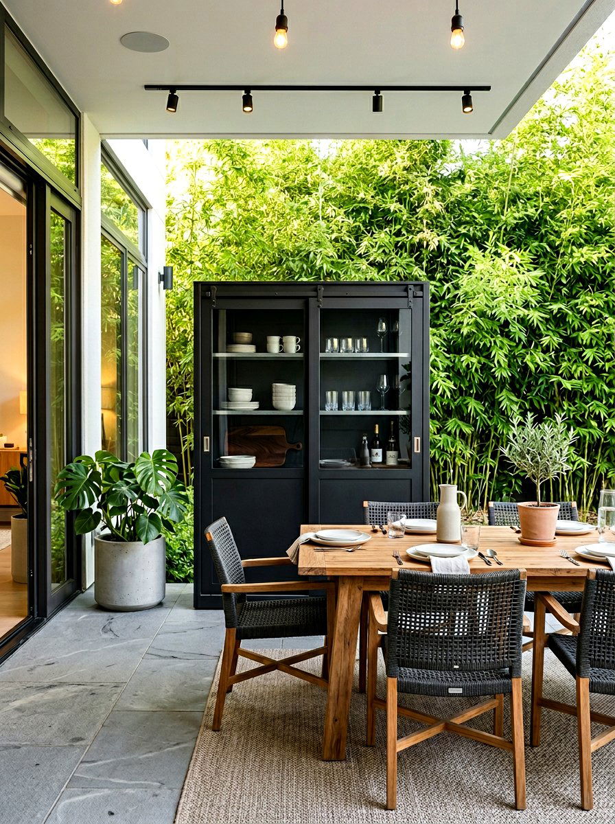 Sliding Door Cabinet - 30 patio storage cabinet ideas