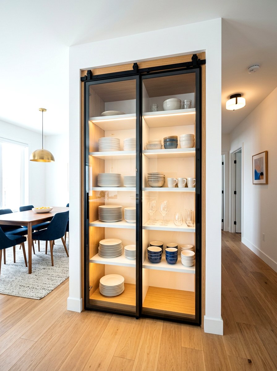 Sliding Door Cabinet - 30 dining room china display ideas