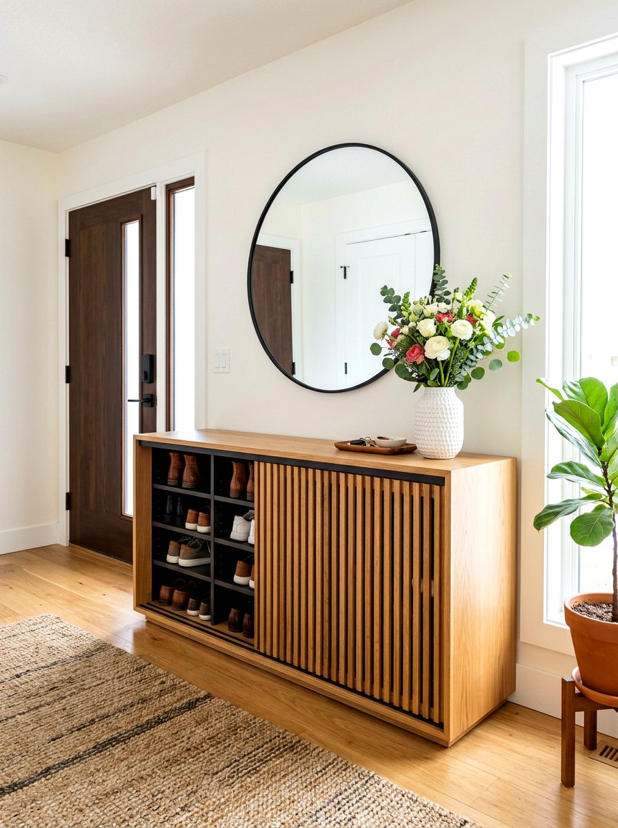 Sliding Door Shoe Cabinet - 30 hidden shoe cabinet ideas