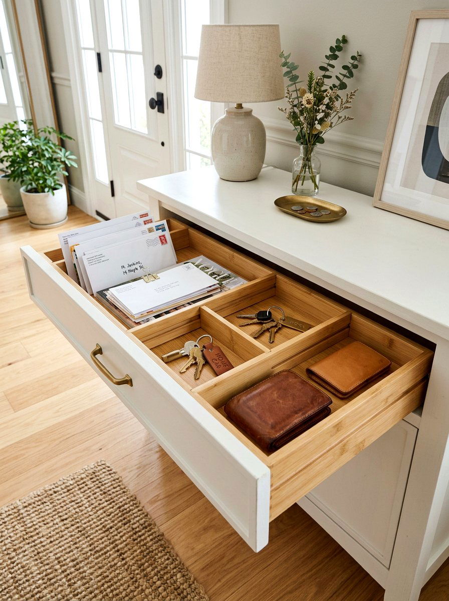 Sliding Drawer Divider - 30 mail drop zone ideas