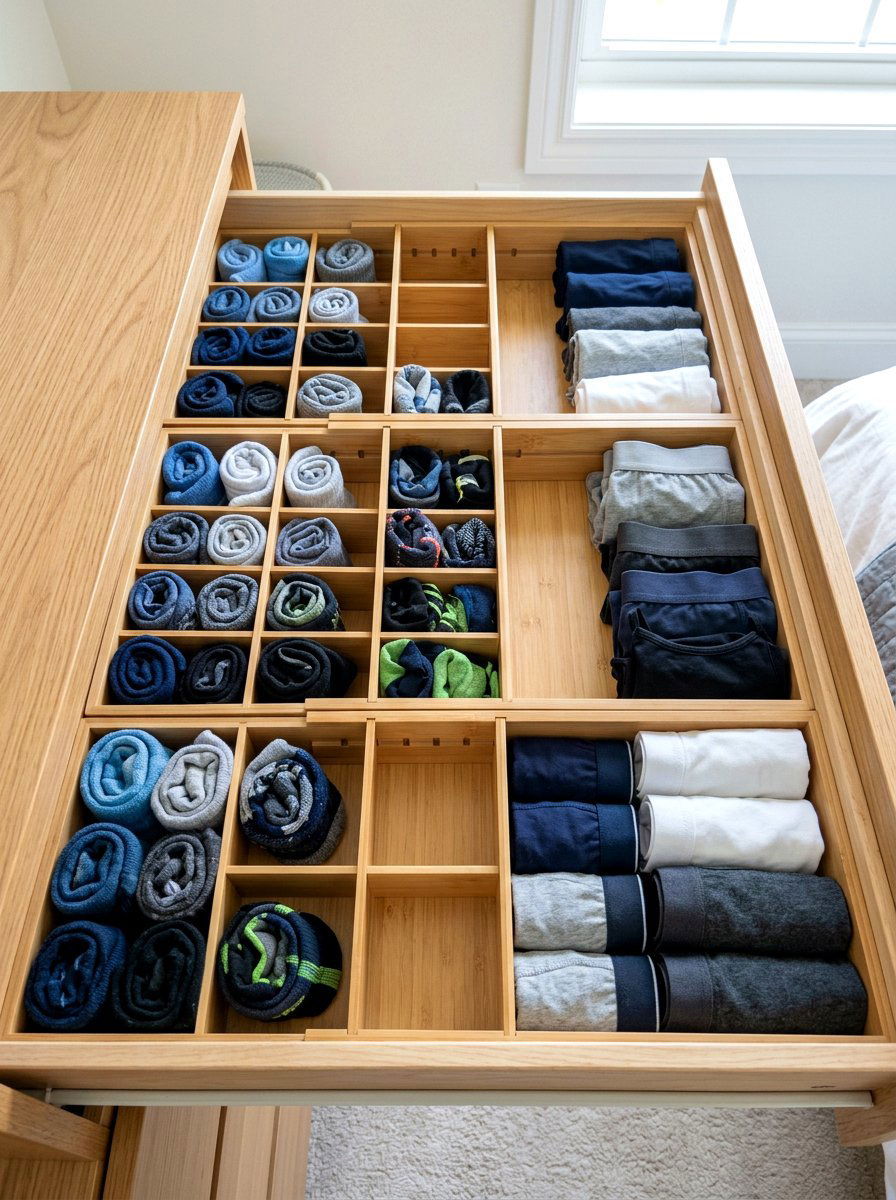 Sliding Drawer Divider - 30 closet organization ideas