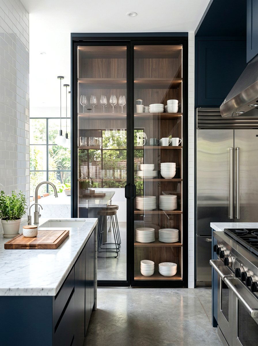 Sliding Glass Door Cabinet Modern Kitchen - 30 display cabinet ideas