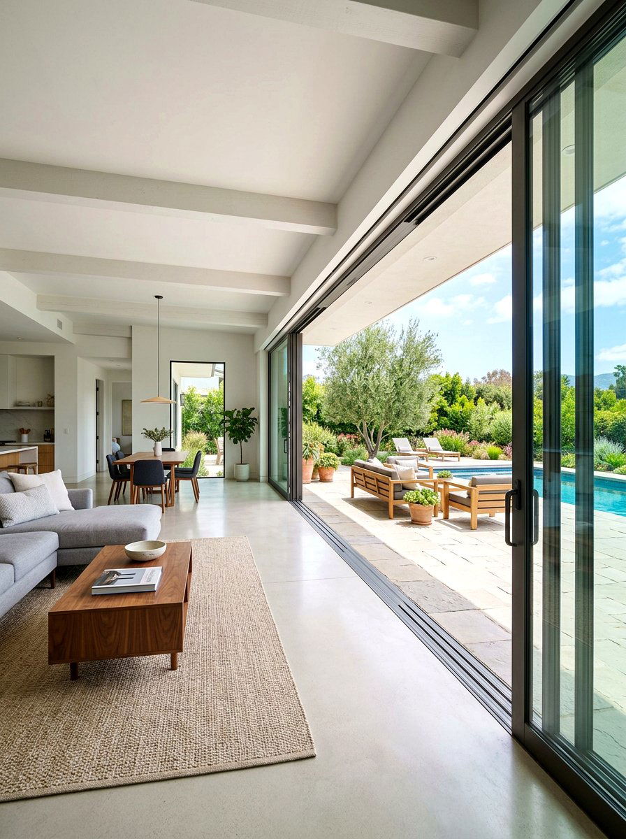 Sliding Glass Doors - 30 California casual living room ideas
