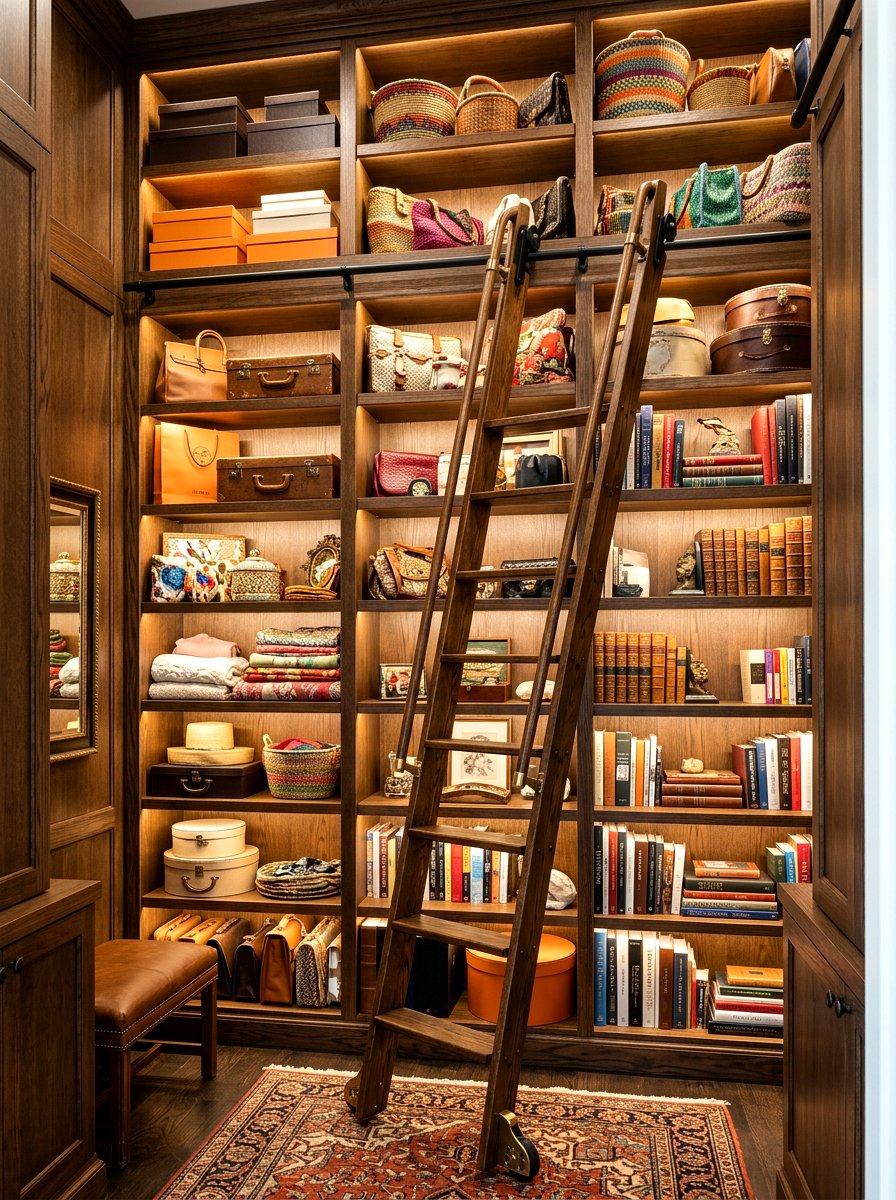 Sliding Library Ladder