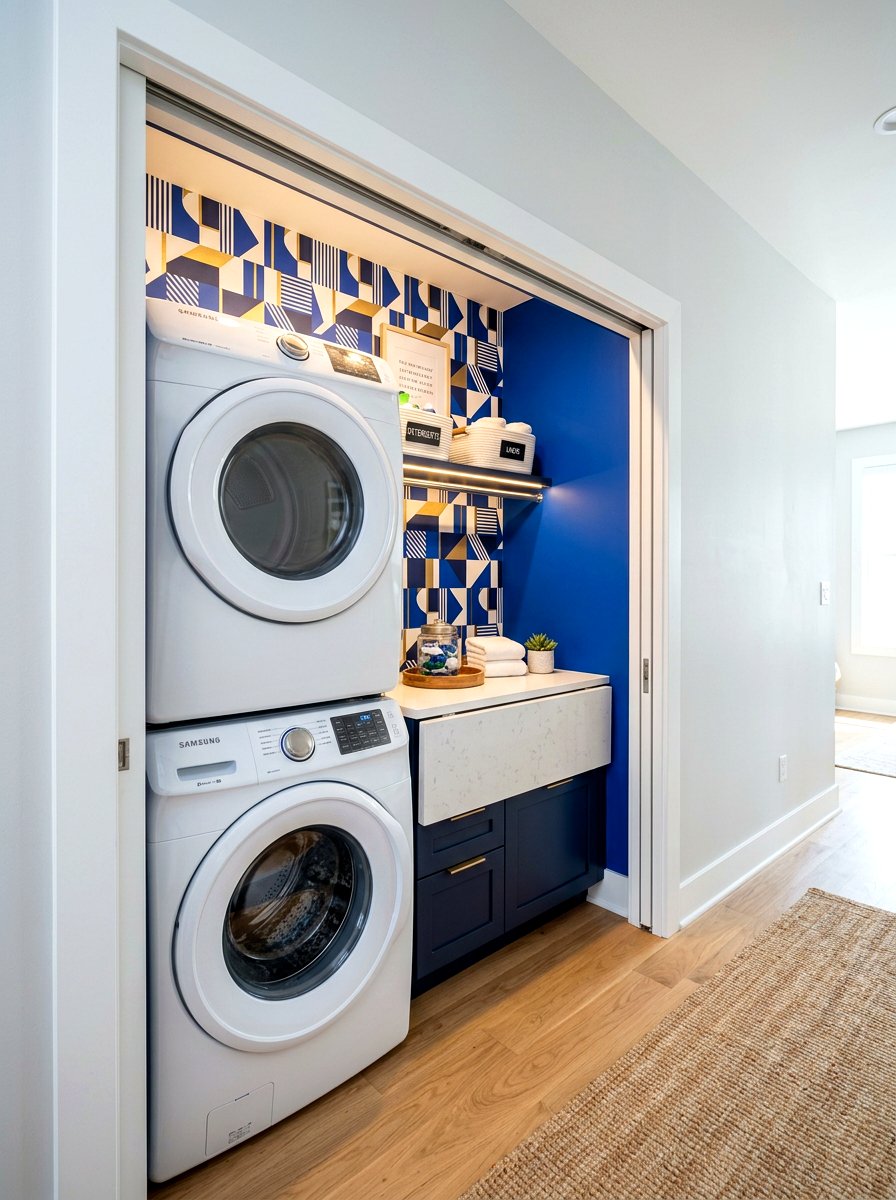 Sliding Pocket Door Laundry - 30 laundry nook ideas