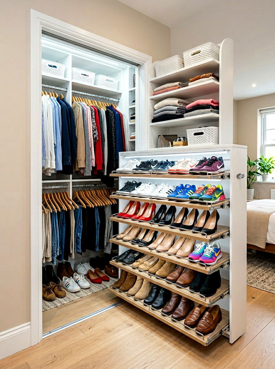 Sliding Shoe Rack For Closet - 30 shoe storage ideas