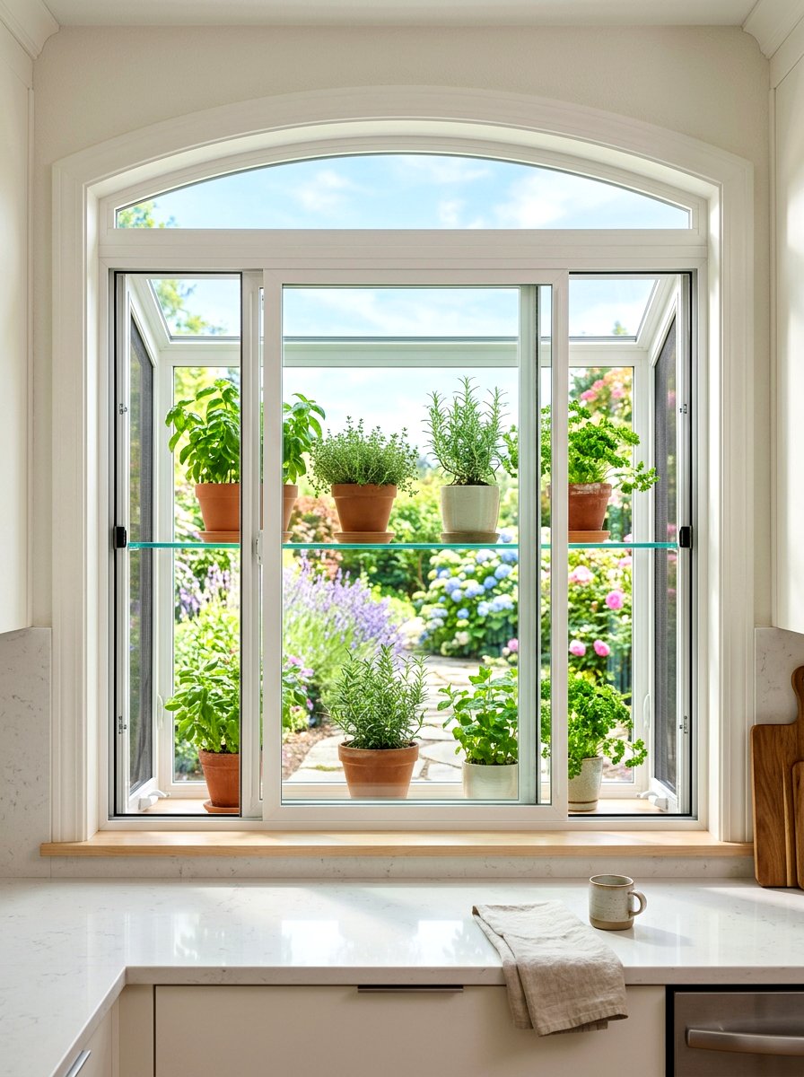 Sliding Vent Garden Window - 30 greenhouse window kitchen ideas