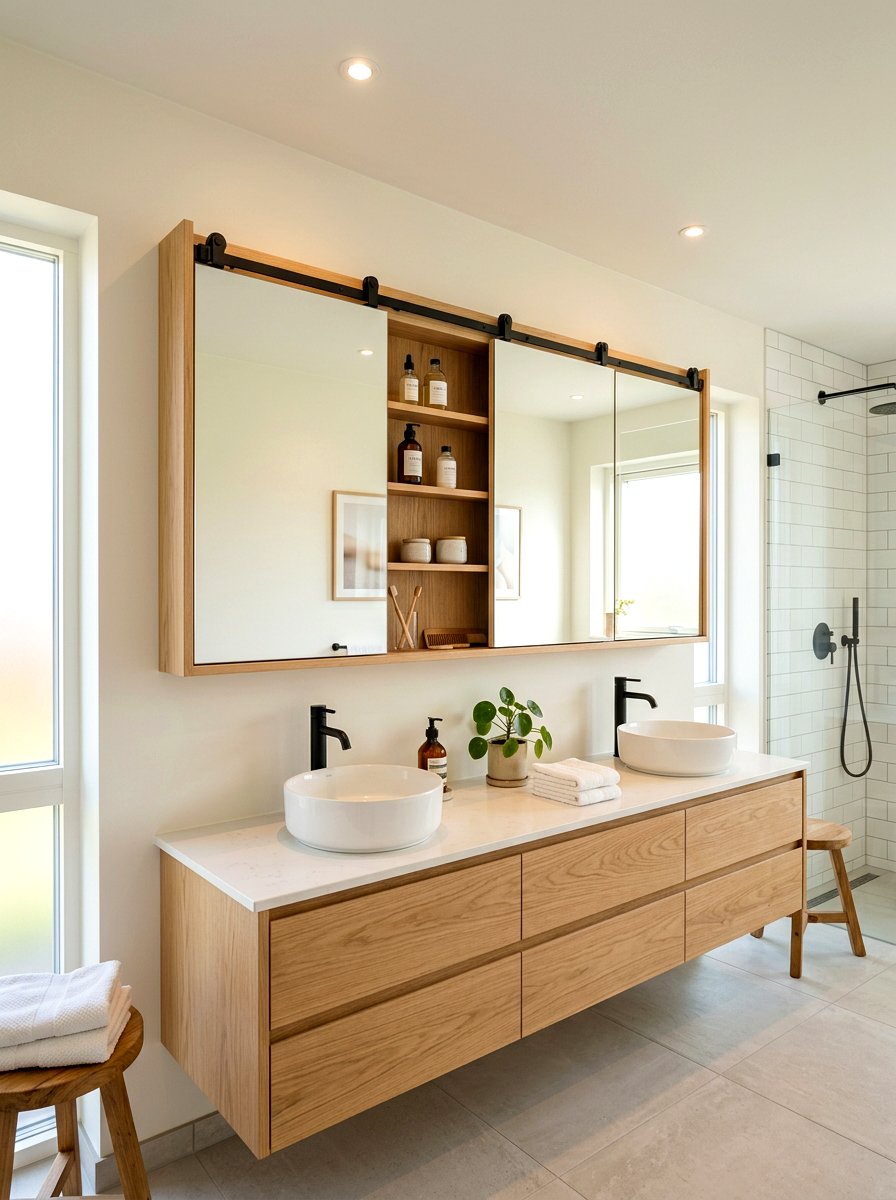 Sliding door medicine cabinet - 30 medicine cabinet ideas