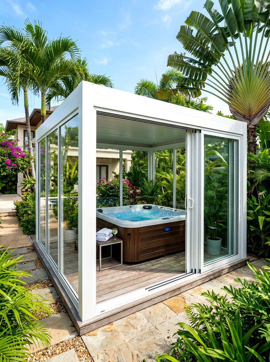 Sliding glass door gazebo - 30 modern gazebo ideas