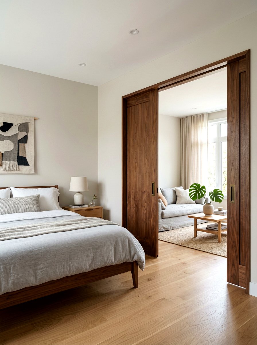 Sliding pocket doors - 30 broken floor plan apartment ideas