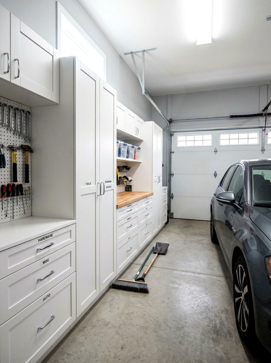 Slim Garage Cabinet 1 - 30 garage cabinet ideas