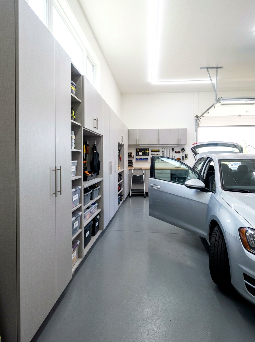 Slim Garage Cabinet - 30 garage cabinet ideas