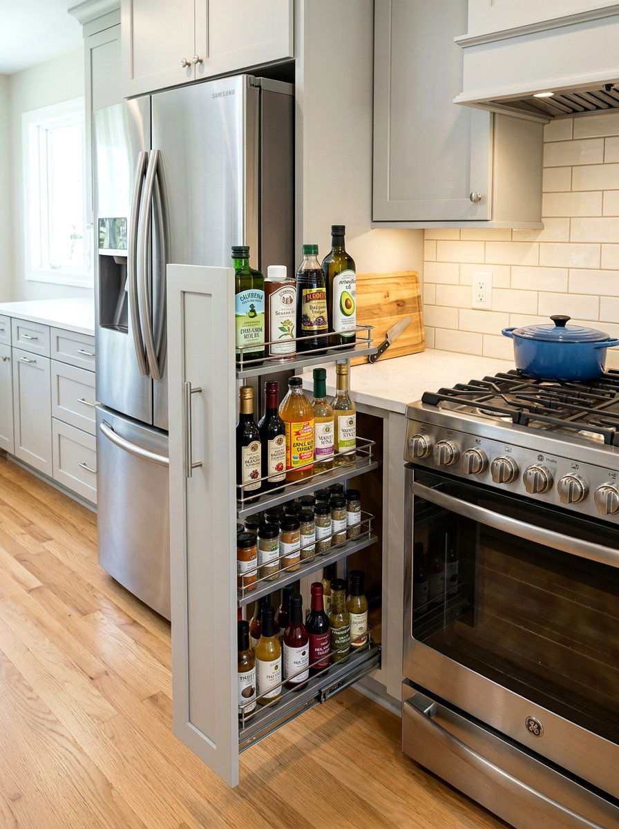 Slim Kitchen Cabinet Slide - 30 pull out pantry ideas