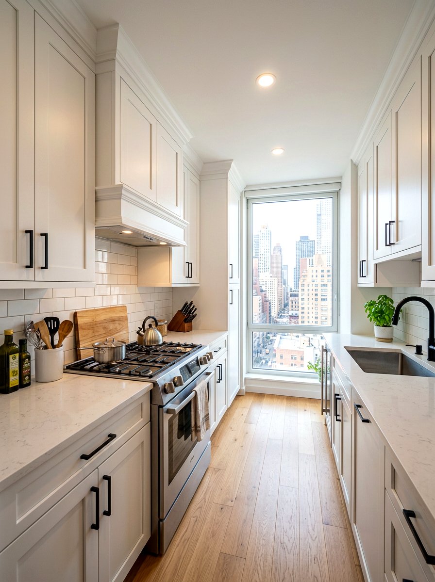 Slim Profile Paneled Hood - 30 paneled range hood ideas