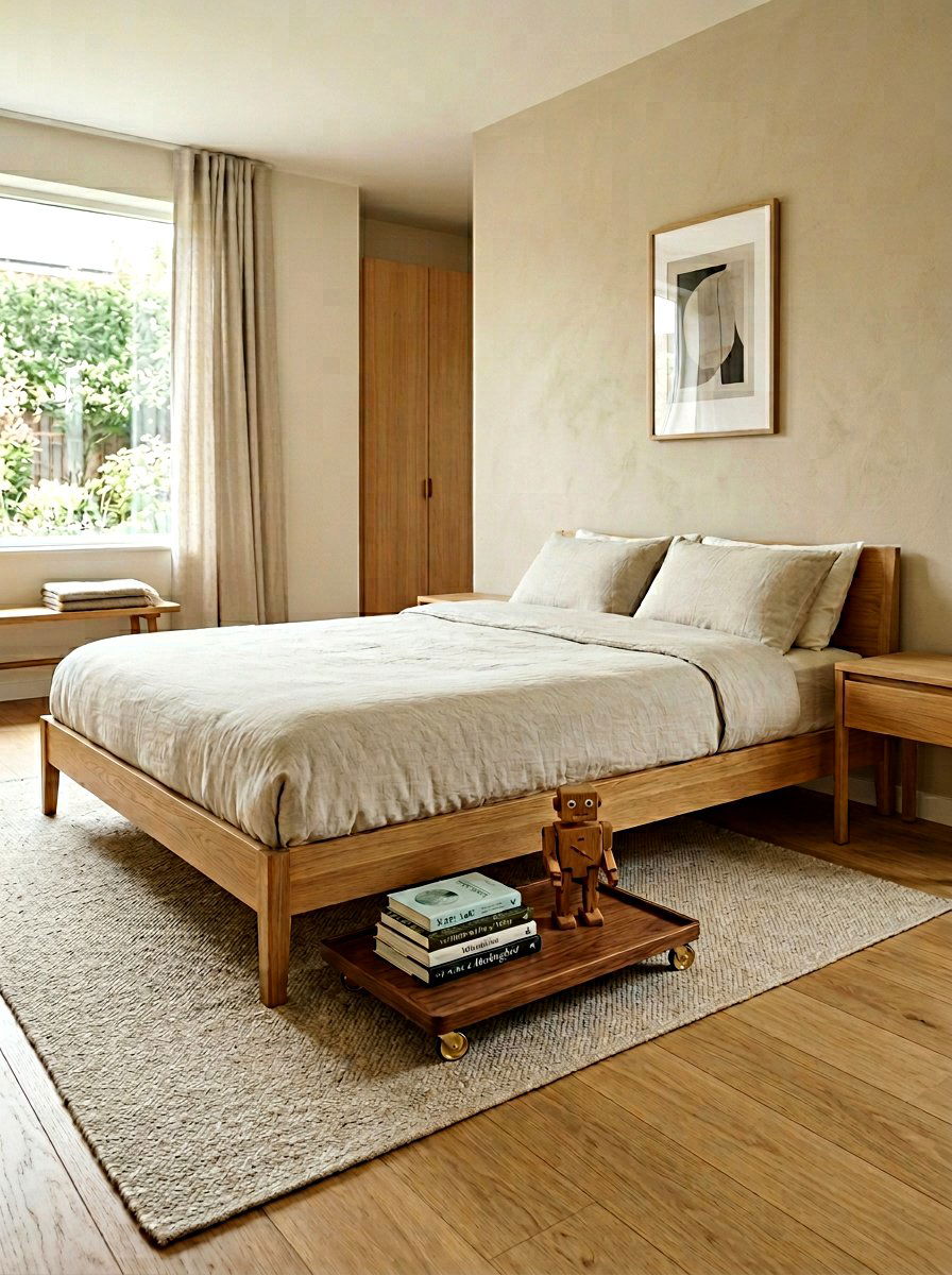 Slim rolling tray - 30 under bed toy storage ideas