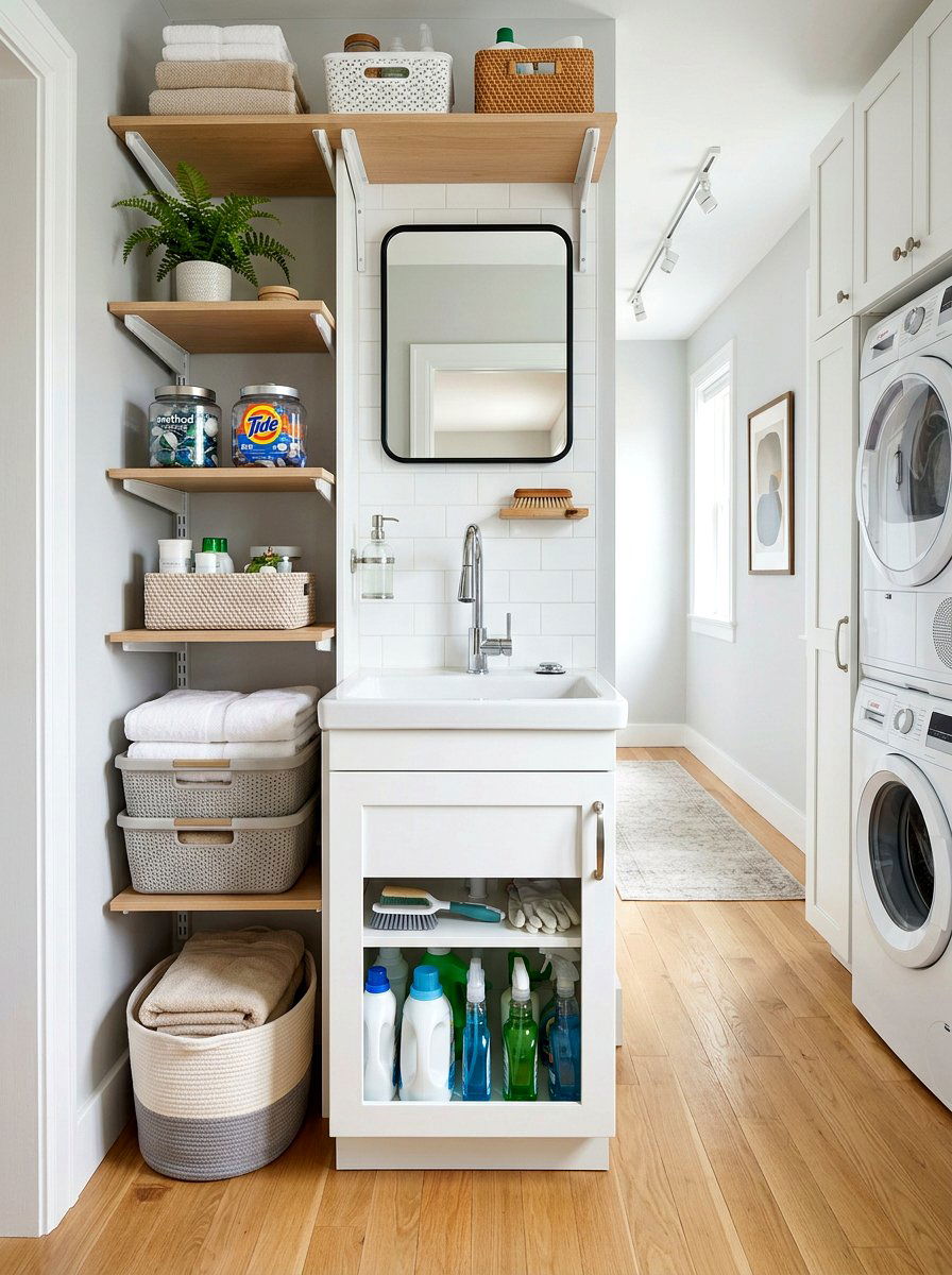 Slim utility sink cabinet - 30 utility sink cabinet ideas