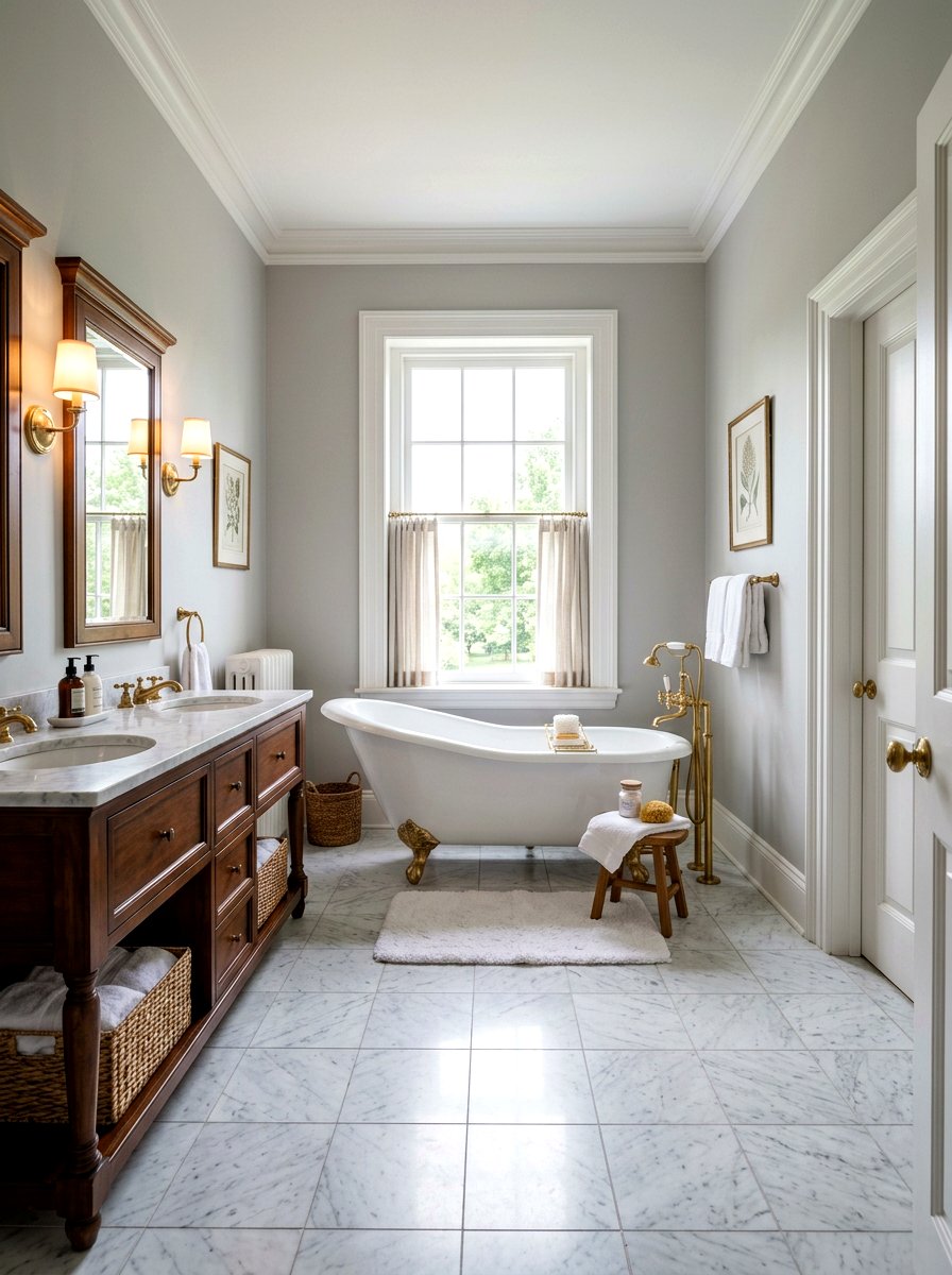 Slipper Bathtub - 30 traditional bathroom ideas