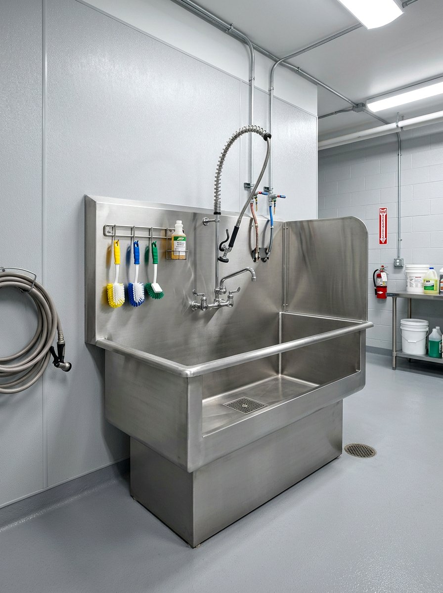 Slop Sink With Backsplash - 30 garage sink station ideas