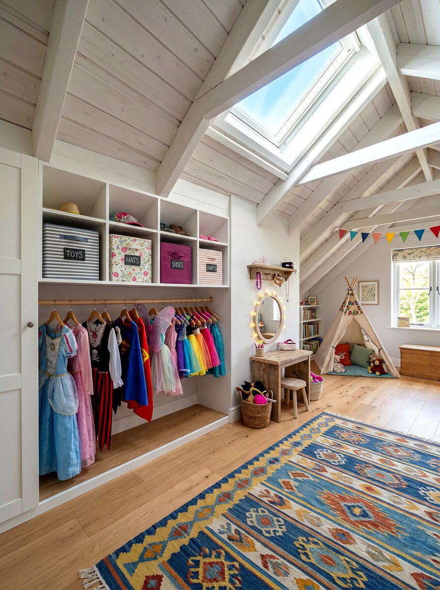Sloped Ceiling Wardrobe - 30 dress up station ideas