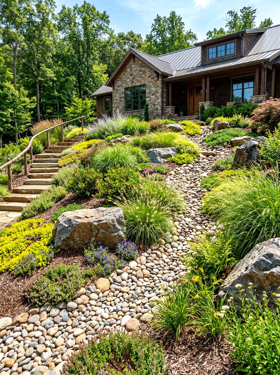 Sloped Front Yard - 30 front yard ideas