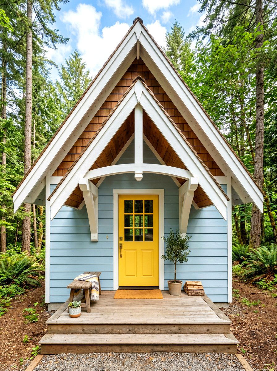 Small A Frame Overhang - 30 covered entryway ideas