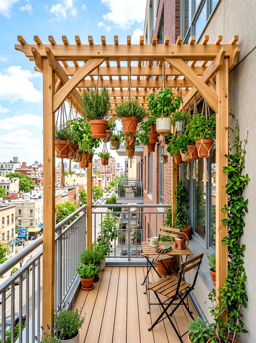 Small Apartment Balcony Pergola - 30 budget pergola ideas