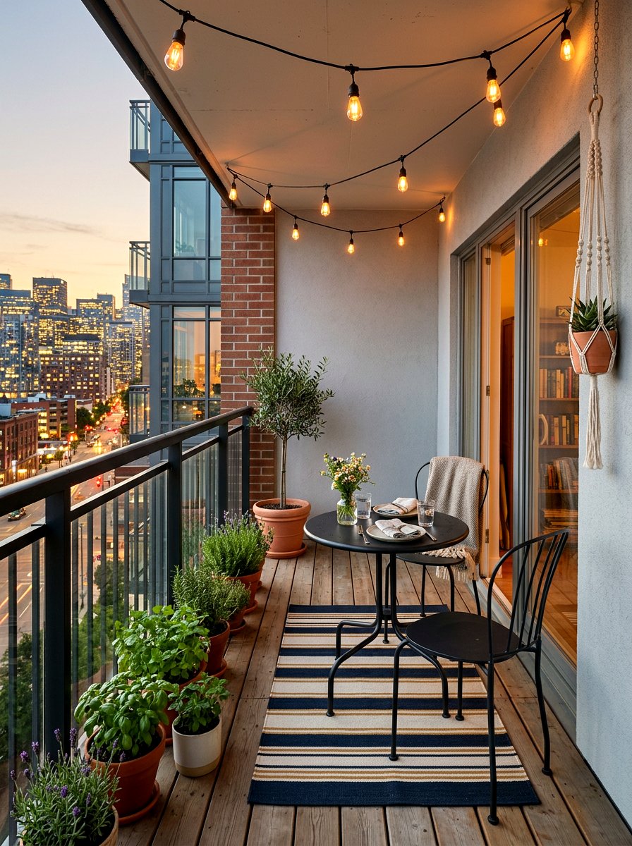 Small Apartment Balcony - 30 terrace dining ideas