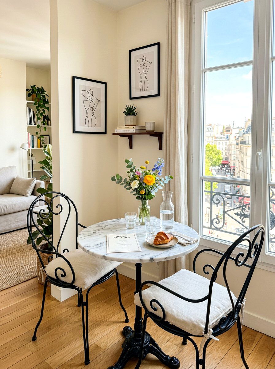 Small Apartment Bistro - 30 at home cafe dining ideas