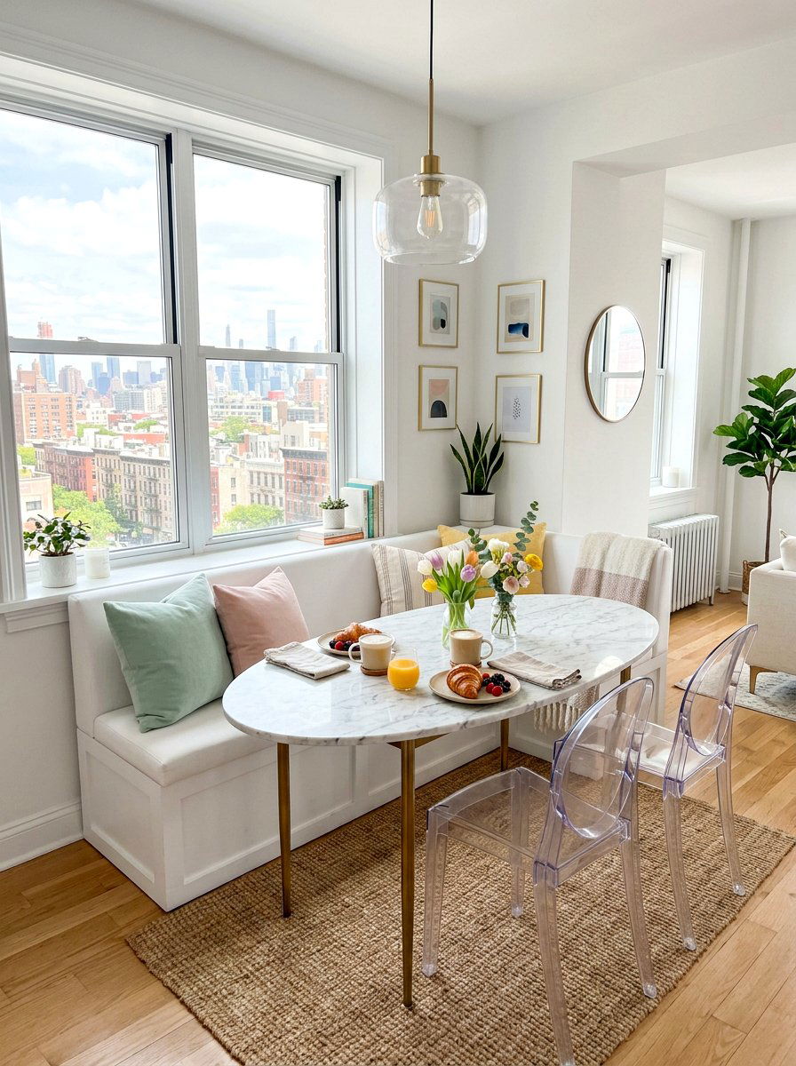 Small Apartment Breakfast Corner - 30 banquette window nook ideas