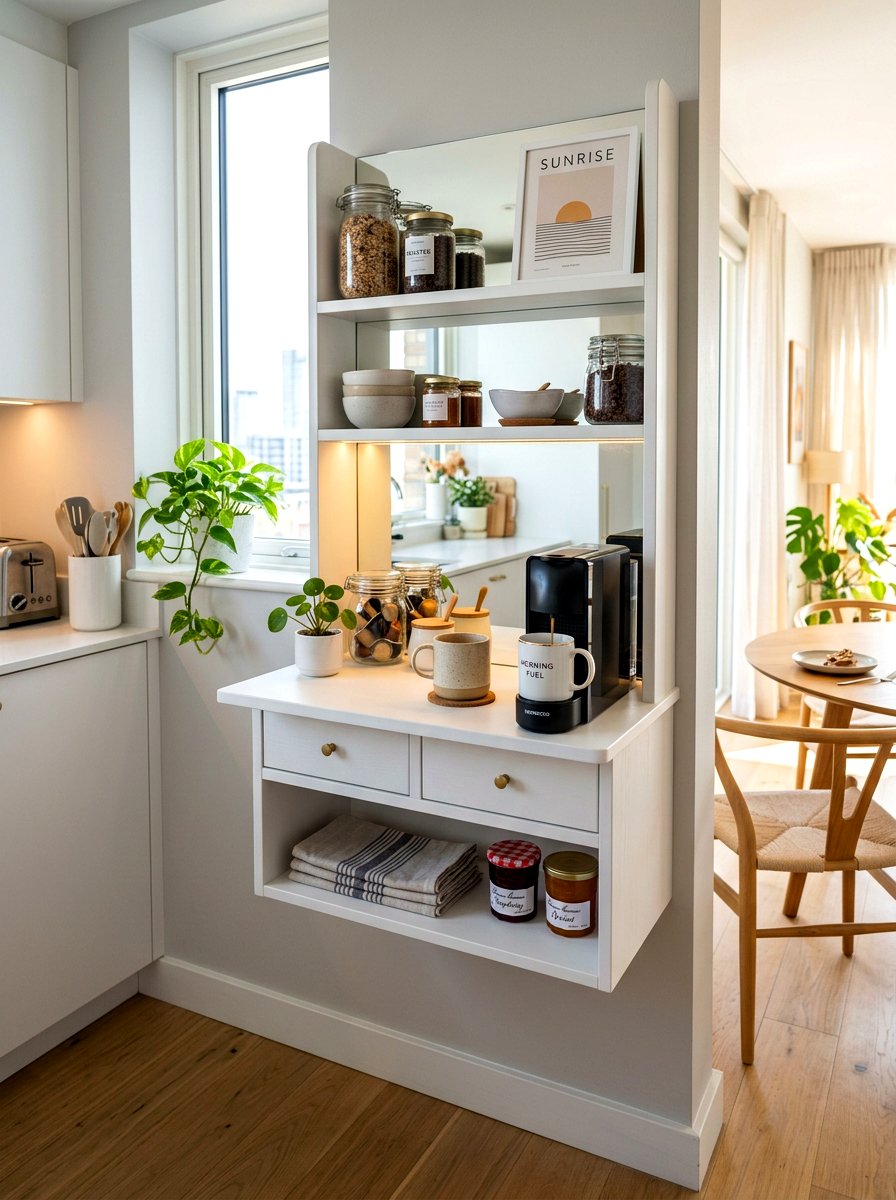 Small Apartment Breakfast Station - 30 built in breakfast station ideas