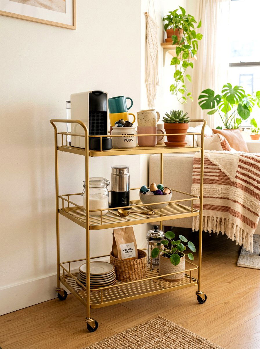 Small Apartment Coffee Cart - 30 coffeehouse kitchen corner ideas