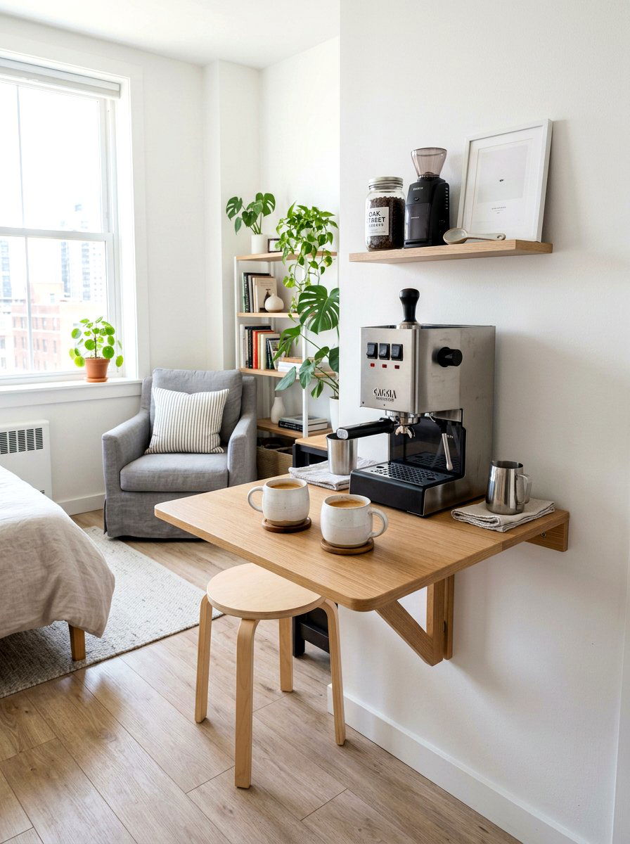 Small Apartment Coffee Setup - 30 bedroom coffee corner ideas