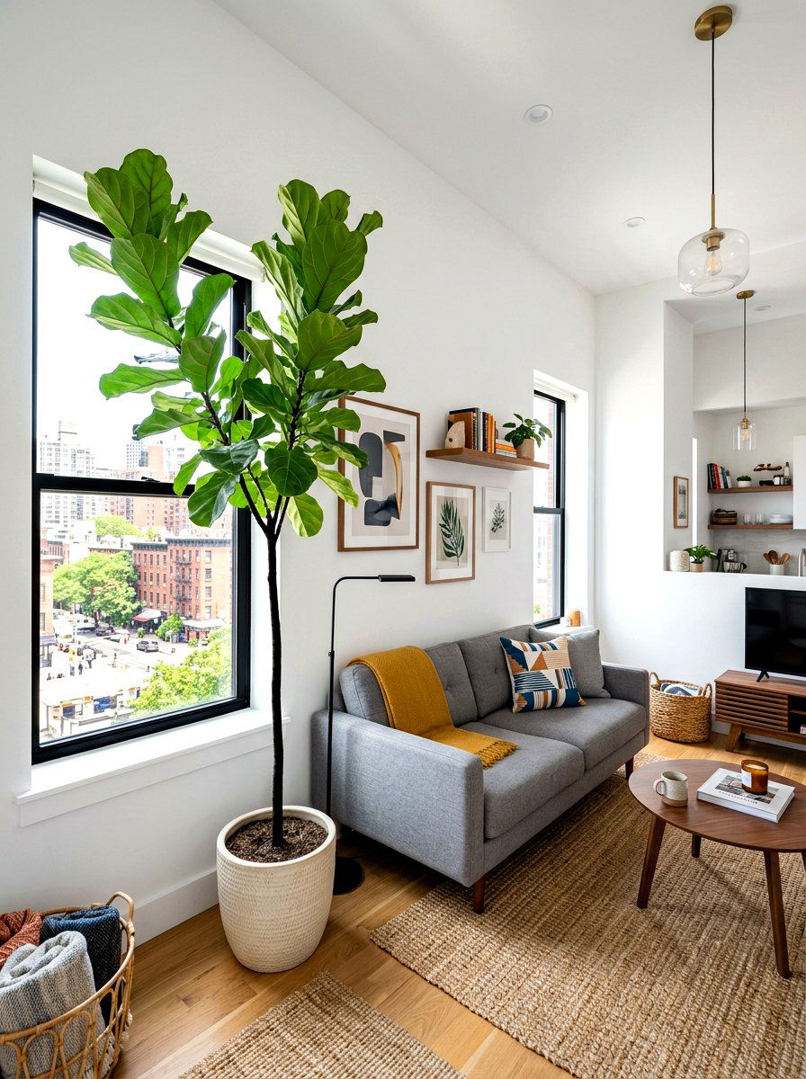 Small Apartment Fiddle Leaf Fig - 30 fiddle leaf fig decor ideas