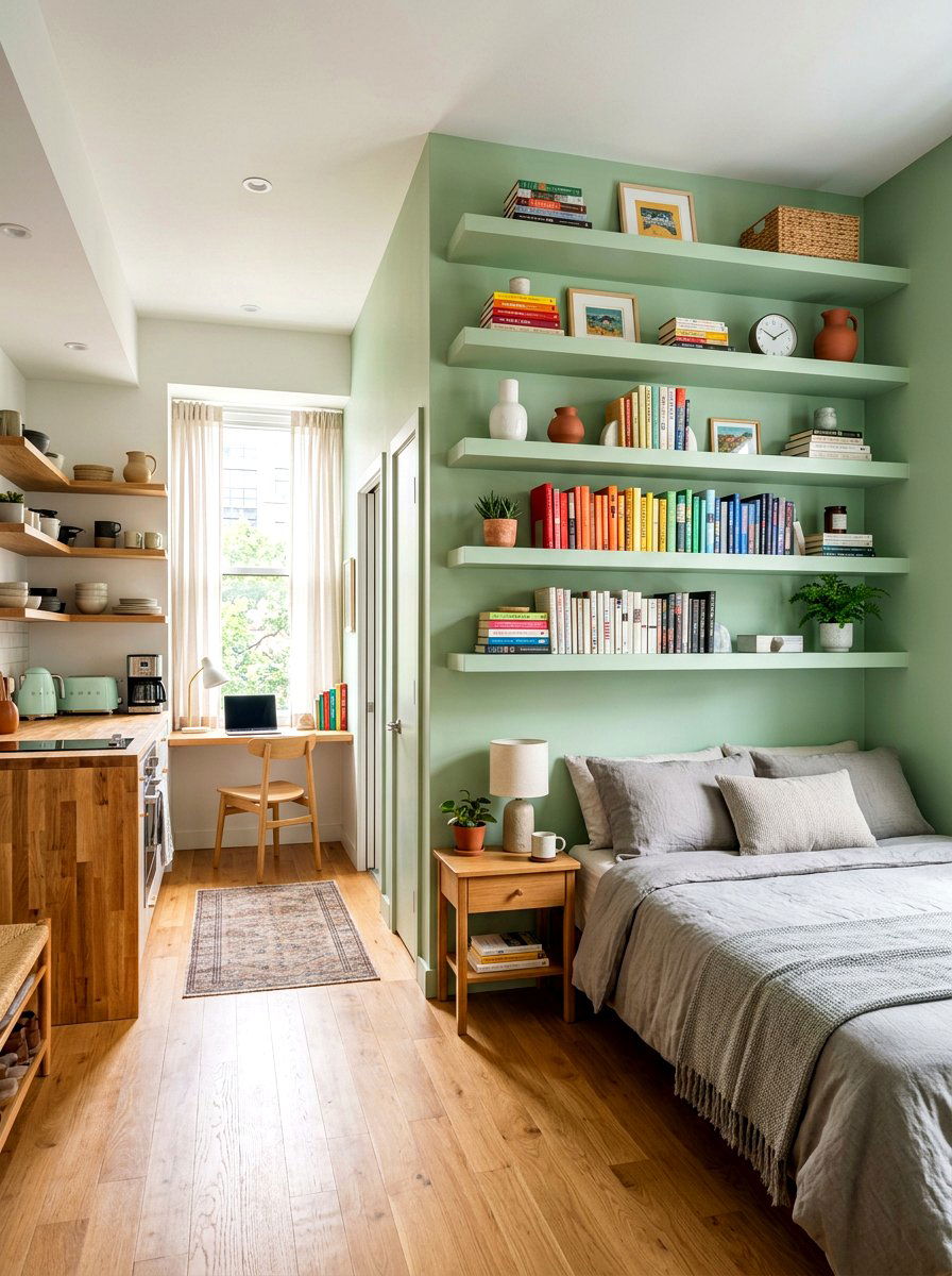 Small Apartment Floating Shelves - 30 floating shelf ideas
